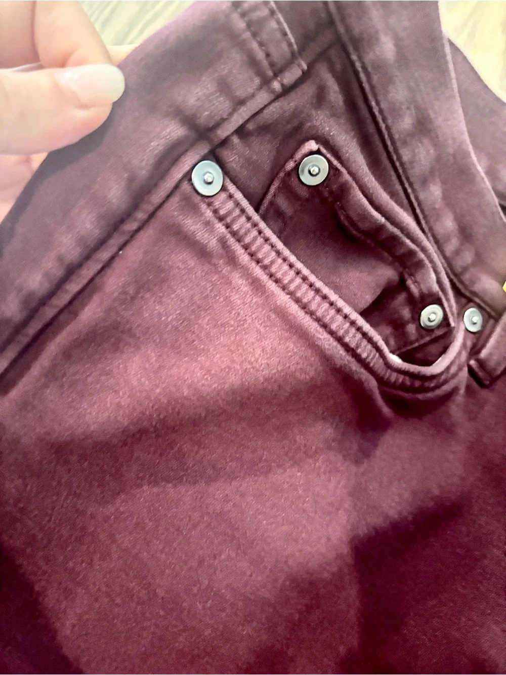 Banana Republic Blackberry Traveler Slim Fit Pants 32x30 Like New
